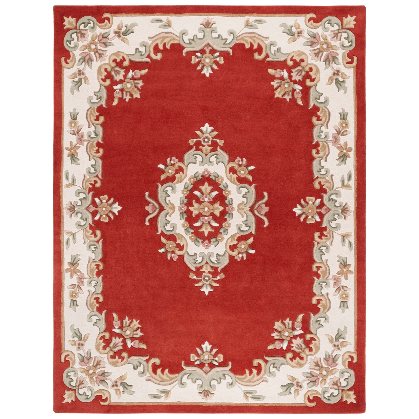 Tapis traditionnel en laine SAFAVIEH fait main, style Aubusson Hale.