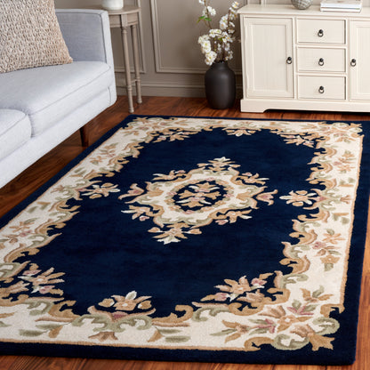 Tapis traditionnel en laine SAFAVIEH fait main, style Aubusson Hale.