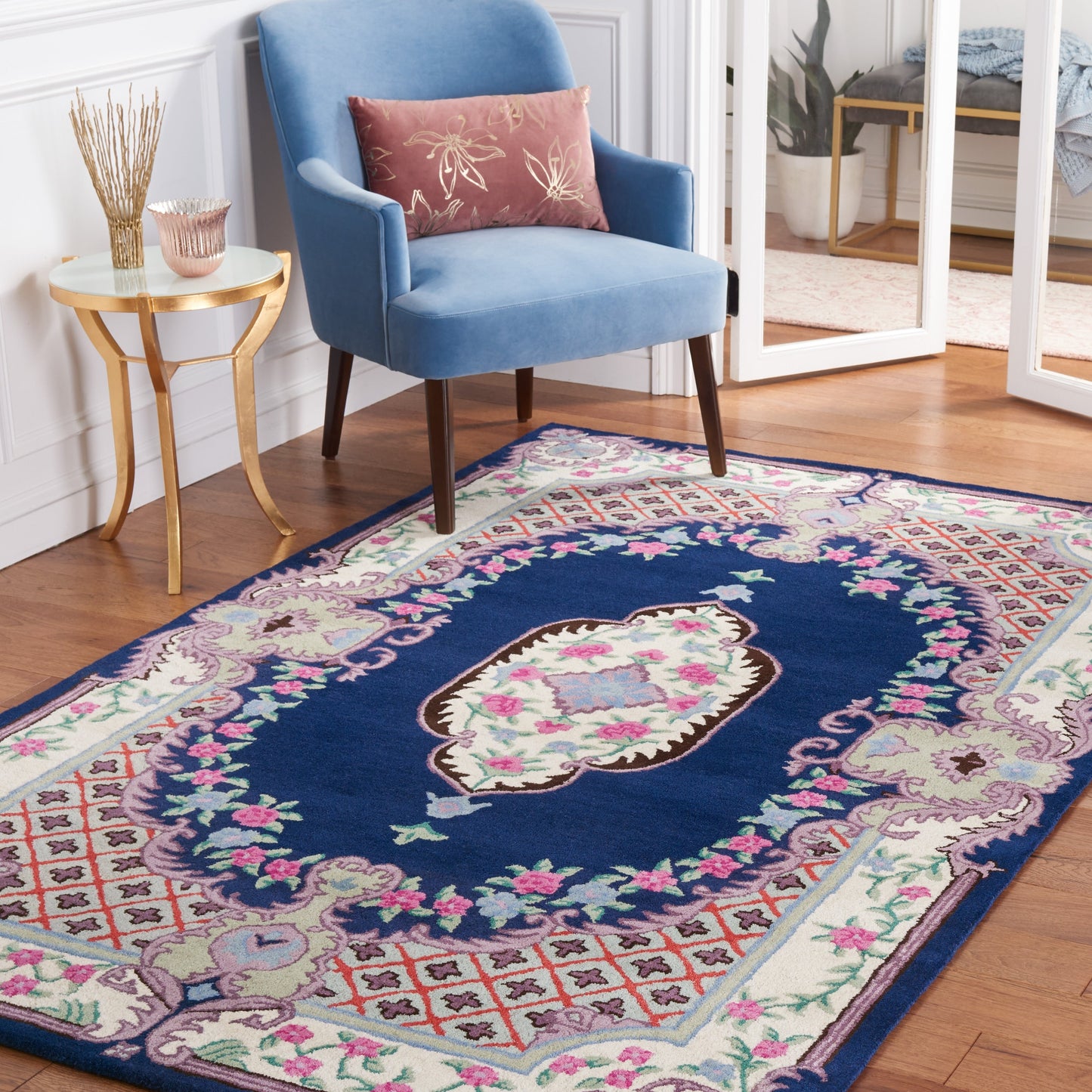 Tapis en laine SAFAVIEH fait main Bellagio Tatevik à médaillon oriental