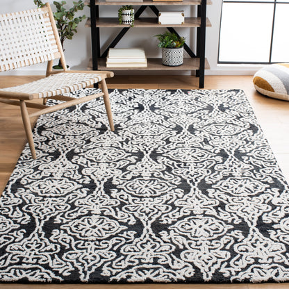 Tapis en laine moderne à motif floral SAFAVIEH fait main Blossom Cateluta