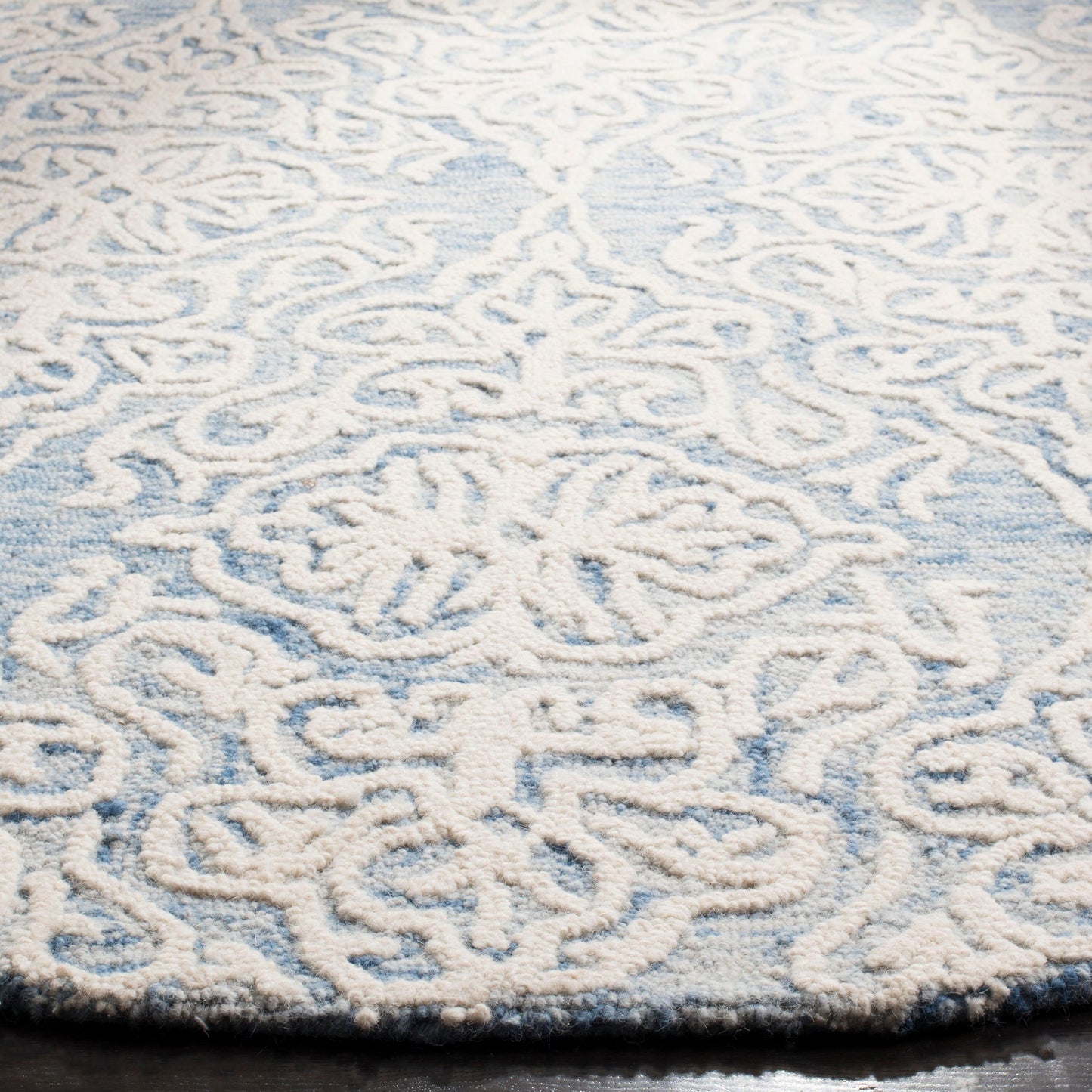 Tapis en laine moderne à motif floral SAFAVIEH fait main Blossom Cateluta