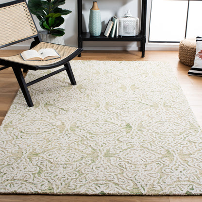 Tapis en laine moderne à motif floral SAFAVIEH fait main Blossom Cateluta