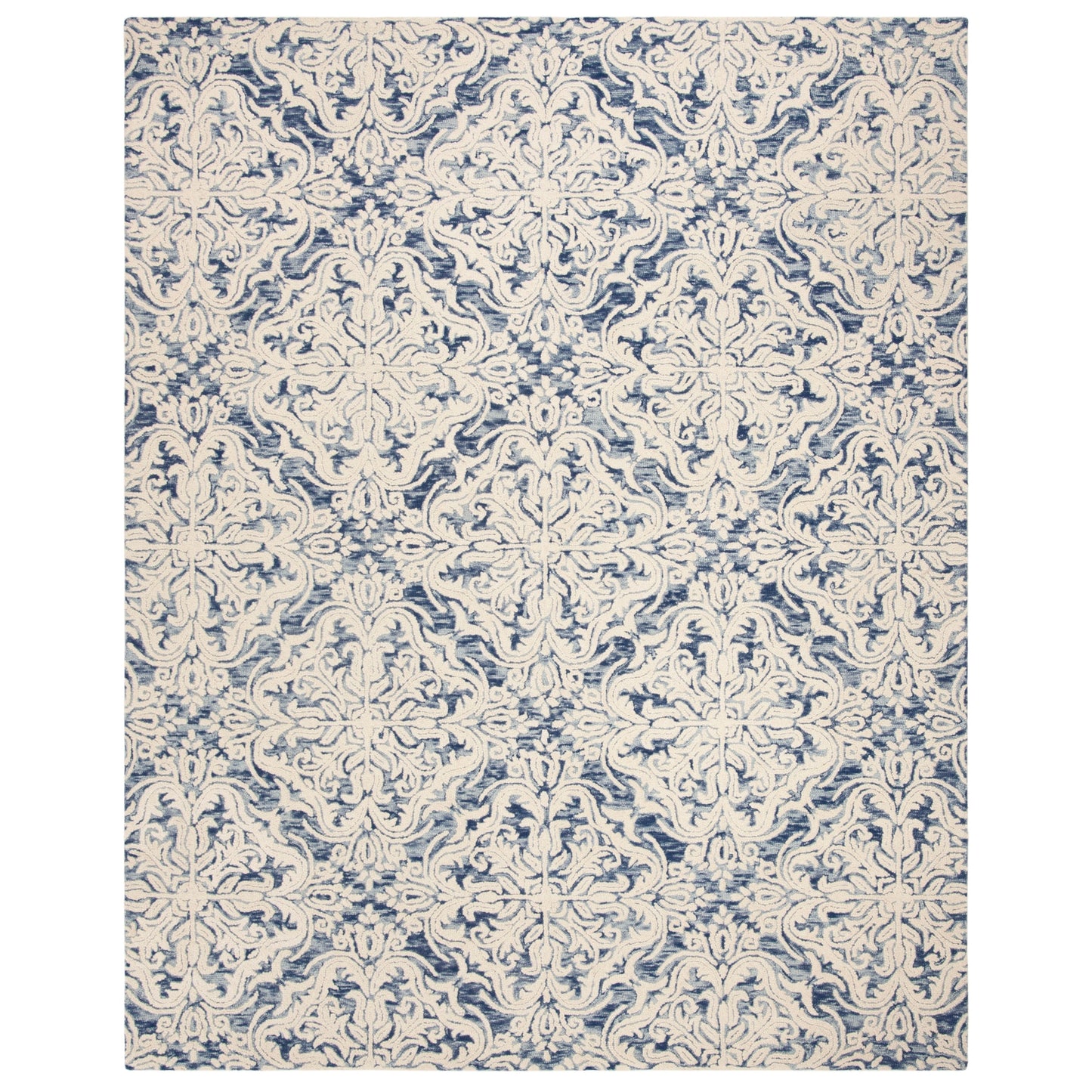 Tapis en laine moderne à motif floral Gertrida, fait main par SAFAVIEH