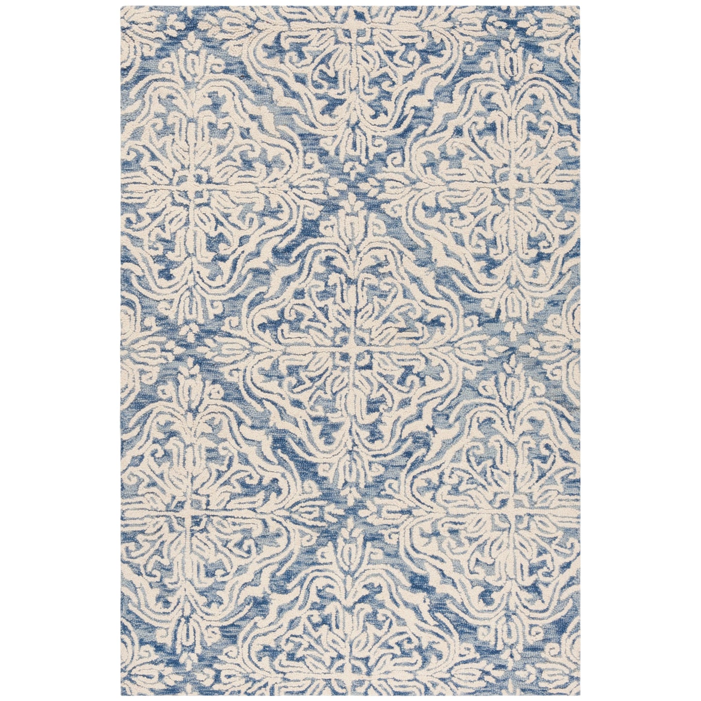 Tapis en laine moderne à motif floral Gertrida, fait main par SAFAVIEH