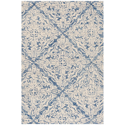 Tapis en laine moderne à motif floral Gertrida, fait main par SAFAVIEH