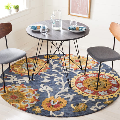 Tapis en laine moderne à motif floral Blossom Maaret, fait main par SAFAVIEH