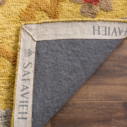 Tapis en laine moderne à motif floral Blossom Maaret, fait main par SAFAVIEH