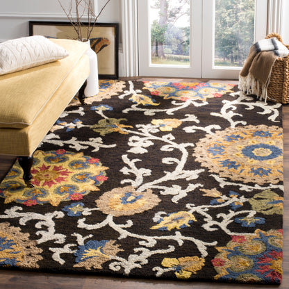 Tapis en laine moderne à motif floral Blossom Maaret, fait main par SAFAVIEH