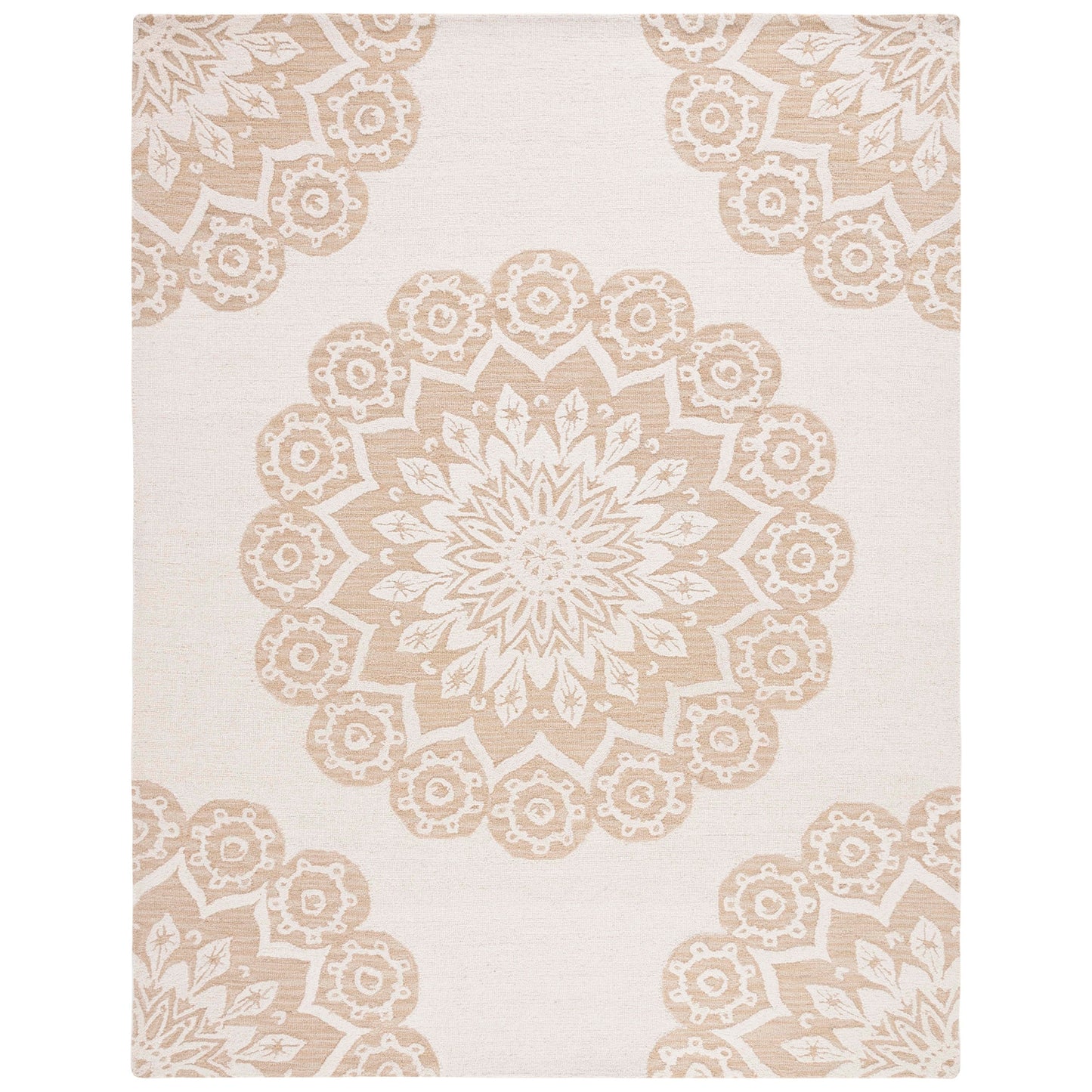 Tapis en laine SAFAVIEH Blossom Oriella fait main, motif floral moderne