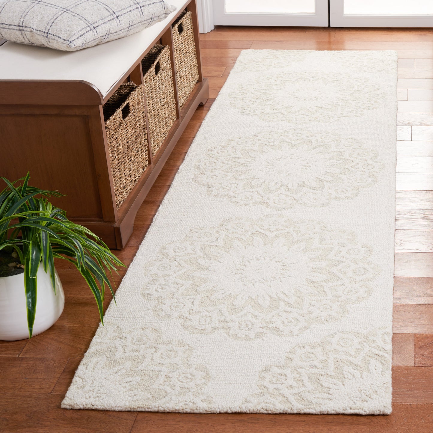 Tapis en laine SAFAVIEH Blossom Oriella fait main, motif floral moderne