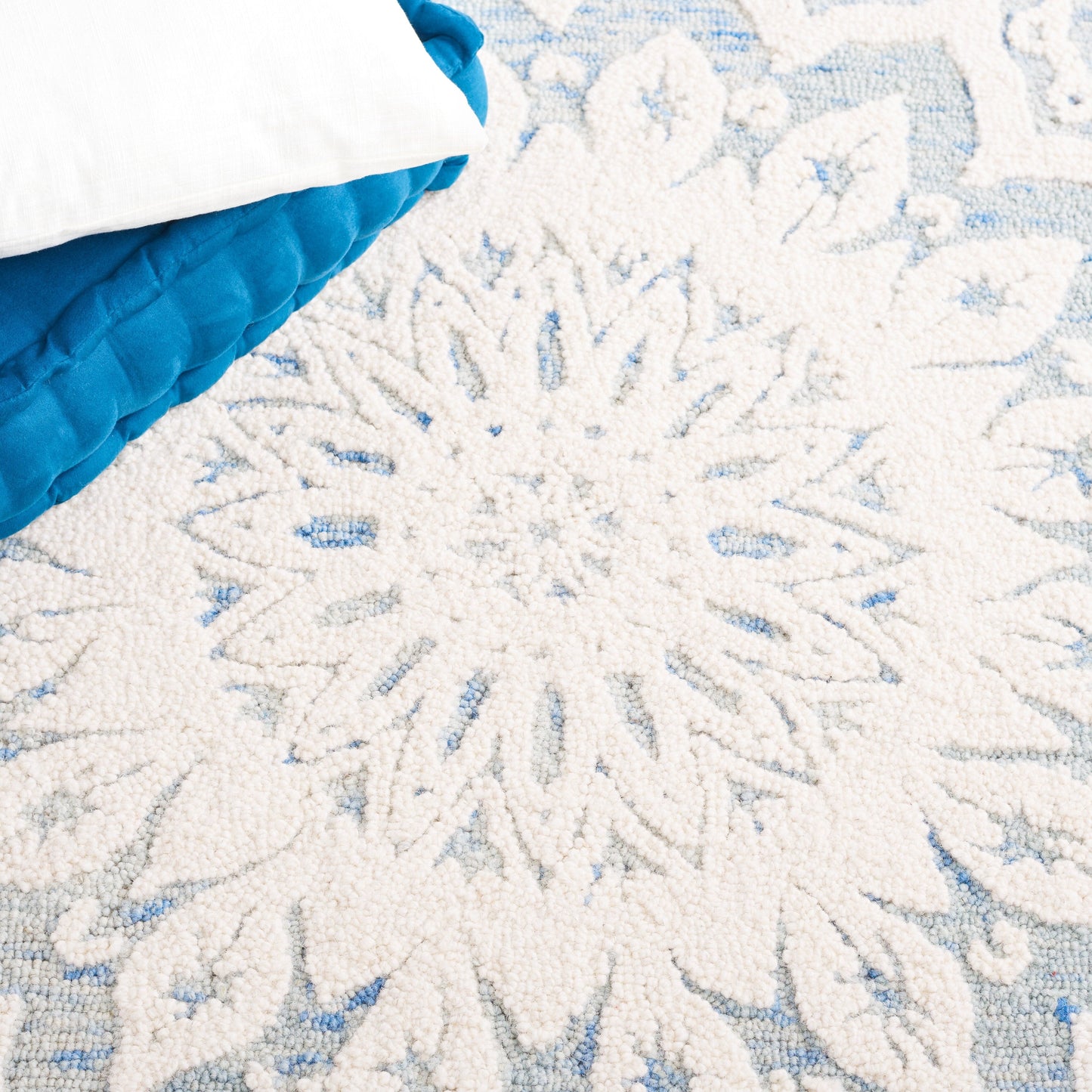 Tapis en laine SAFAVIEH Blossom Oriella fait main, motif floral moderne