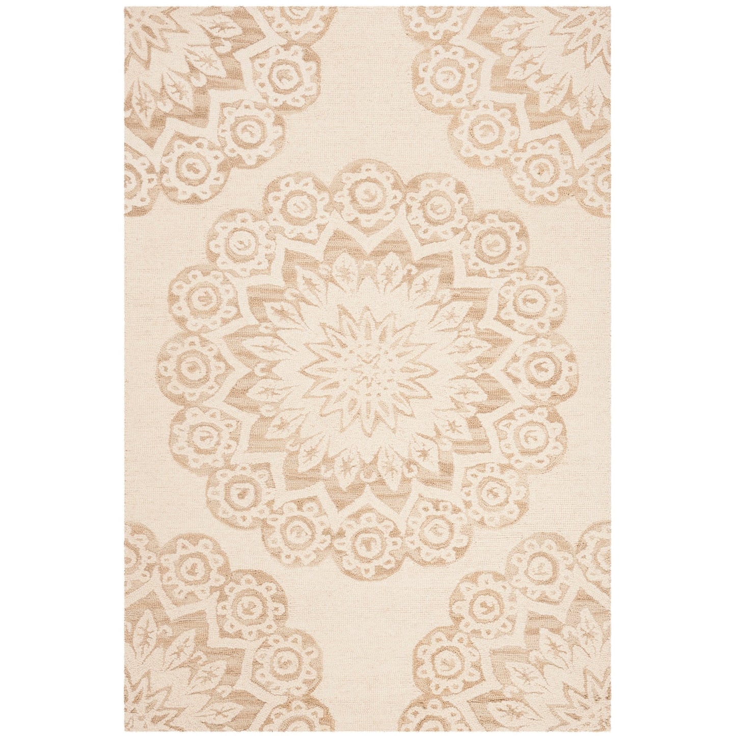 Tapis en laine SAFAVIEH Blossom Oriella fait main, motif floral moderne