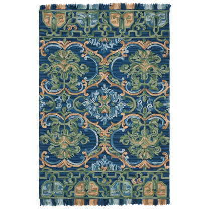 Tapis en laine à motif floral Porzia fait main SAFAVIEH