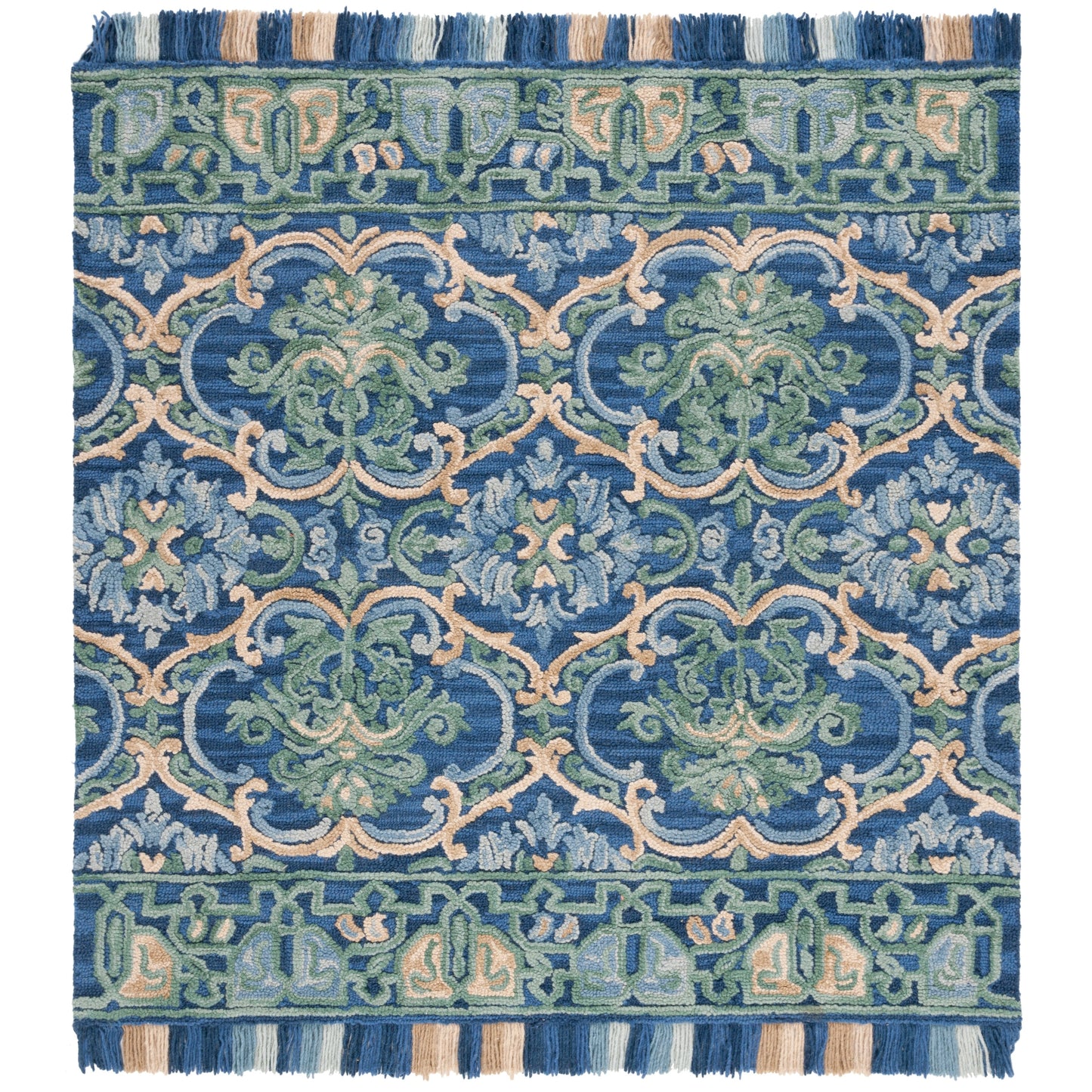 Tapis en laine à motif floral Porzia fait main SAFAVIEH