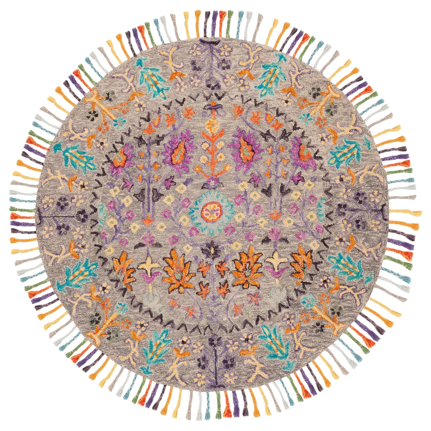 Tapis en laine moderne à motif floral Takuko fait main SAFAVIEH