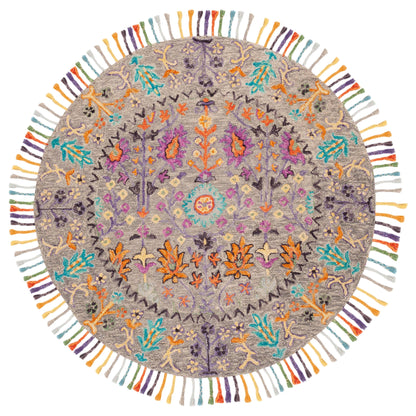 Tapis en laine moderne à motif floral Takuko fait main SAFAVIEH