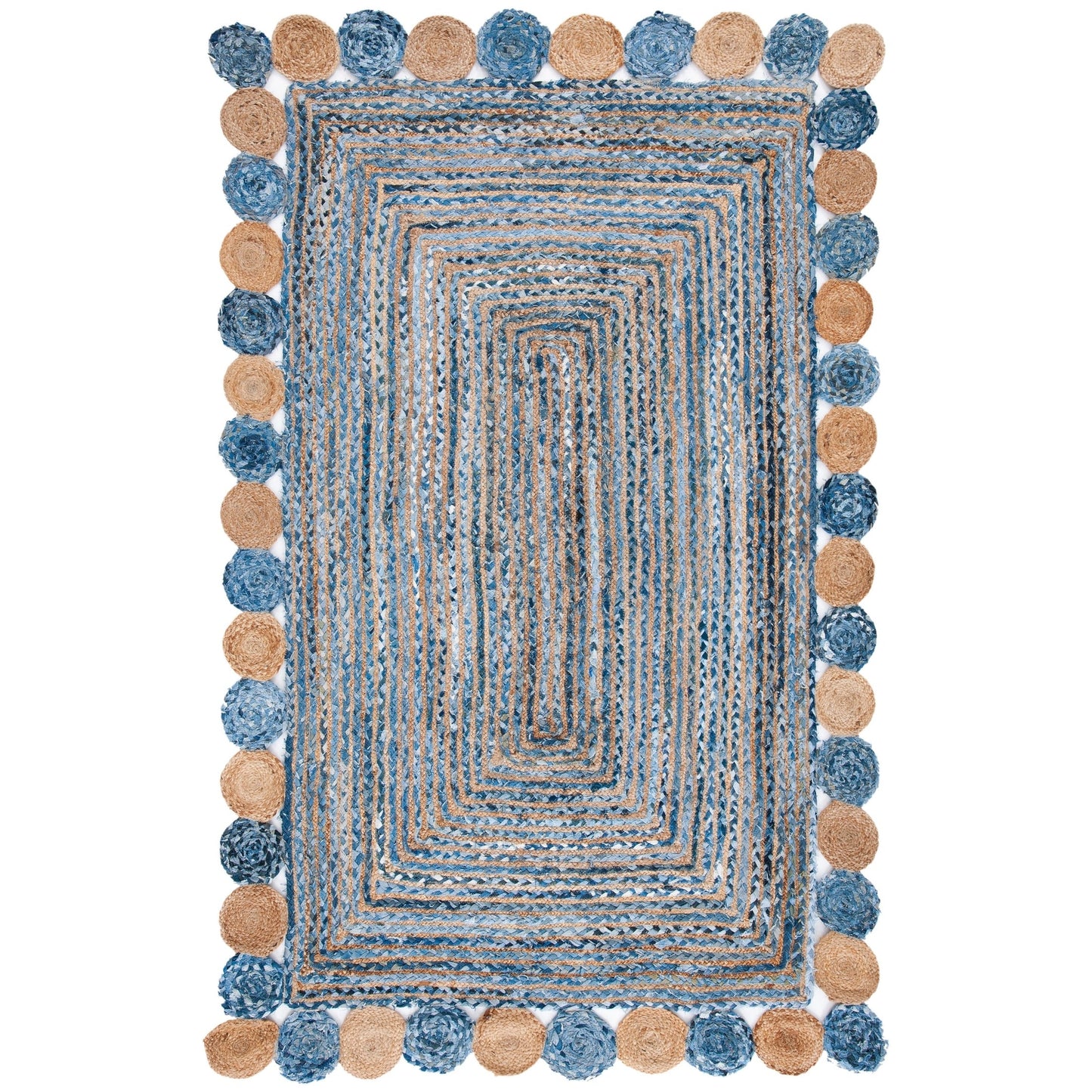 Tapis en jute côtier SAFAVIEH fait main, style Cape Cod Diora