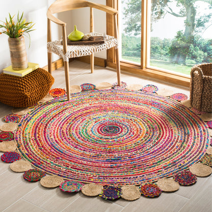 Tapis en jute côtier SAFAVIEH fait main, style Cape Cod Diora