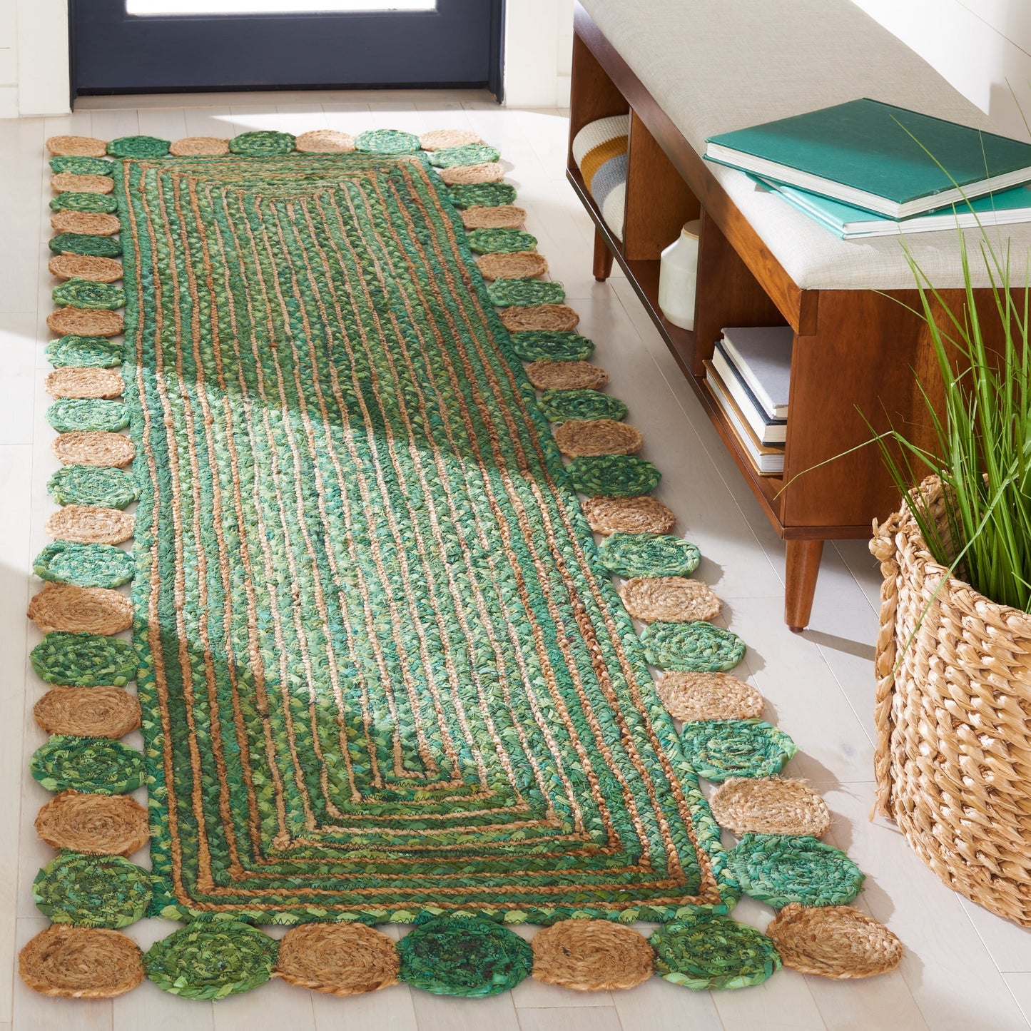 Tapis en jute côtier SAFAVIEH fait main, style Cape Cod Diora