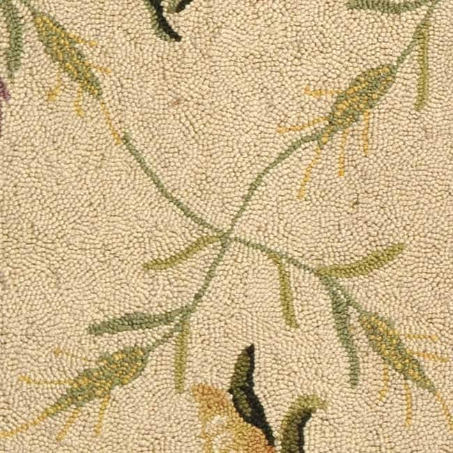 Tapis en laine SAFAVIEH Chelsea Asmaa fait main, motif coq, style campagne française