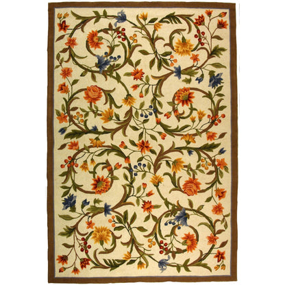 SAFAVIEH Fait main Chelsea Jacomine Laine à motif floral champêtre français