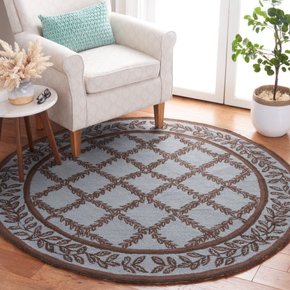 Tapis en laine SAFAVIEH Chelsea Sunstripe Trellis fait main, style campagne française