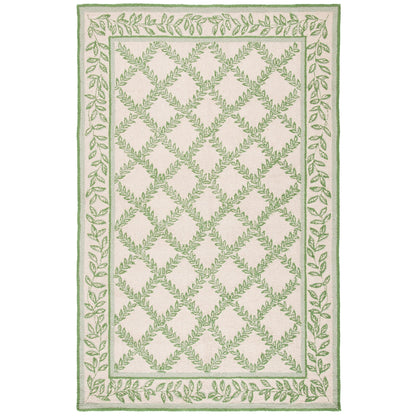 Tapis en laine SAFAVIEH Chelsea Sunstripe Trellis fait main, style campagne française