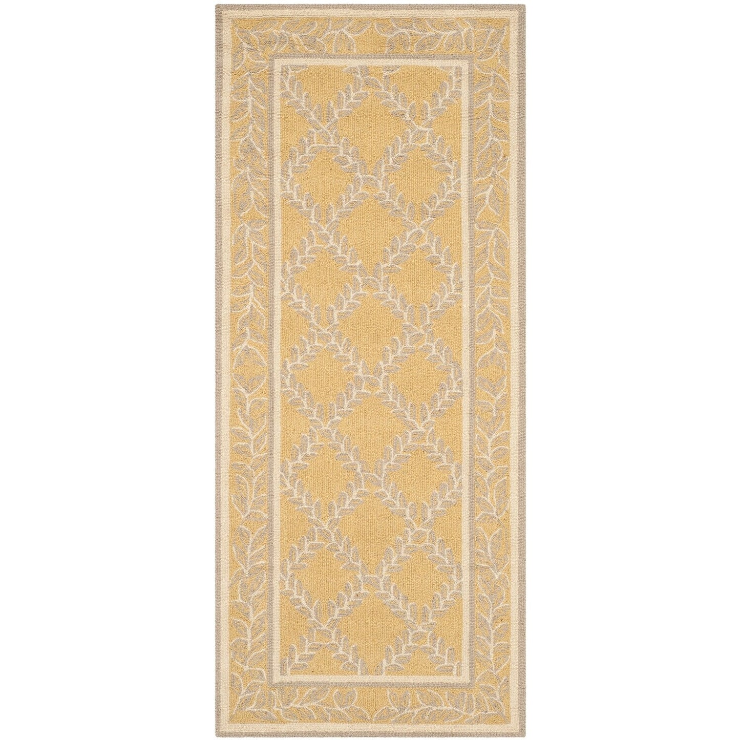 Tapis en laine SAFAVIEH Chelsea Sunstripe Trellis fait main, style campagne française