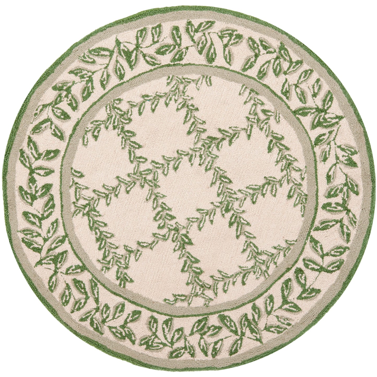 Tapis en laine SAFAVIEH Chelsea Sunstripe Trellis fait main, style campagne française