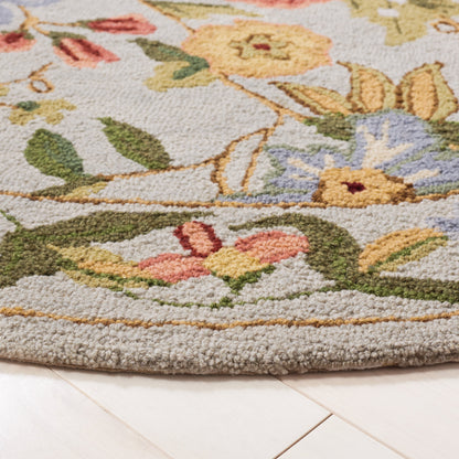 Tapis en laine SAFAVIEH fait main Chelsea Yauhenia à motif floral de style campagnard français