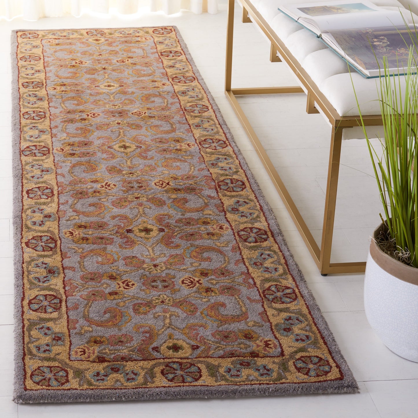 Tapis SAFAVIEH classique fait main en laine de Souheir traditionnel oriental
