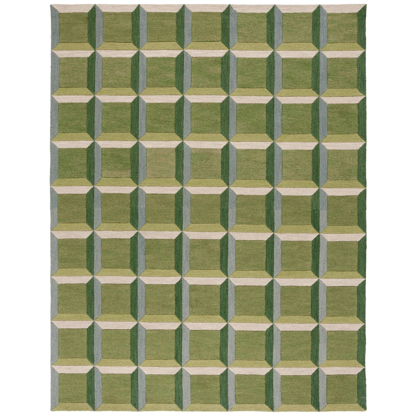 Tapis en laine SAFAVIEH fait main, style Hikariko, style moderne du milieu du siècle