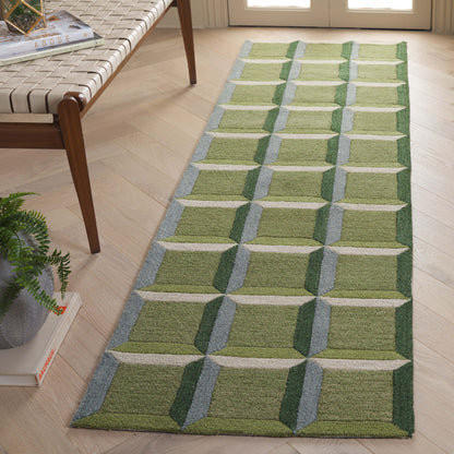 Tapis en laine SAFAVIEH fait main, style Hikariko, style moderne du milieu du siècle