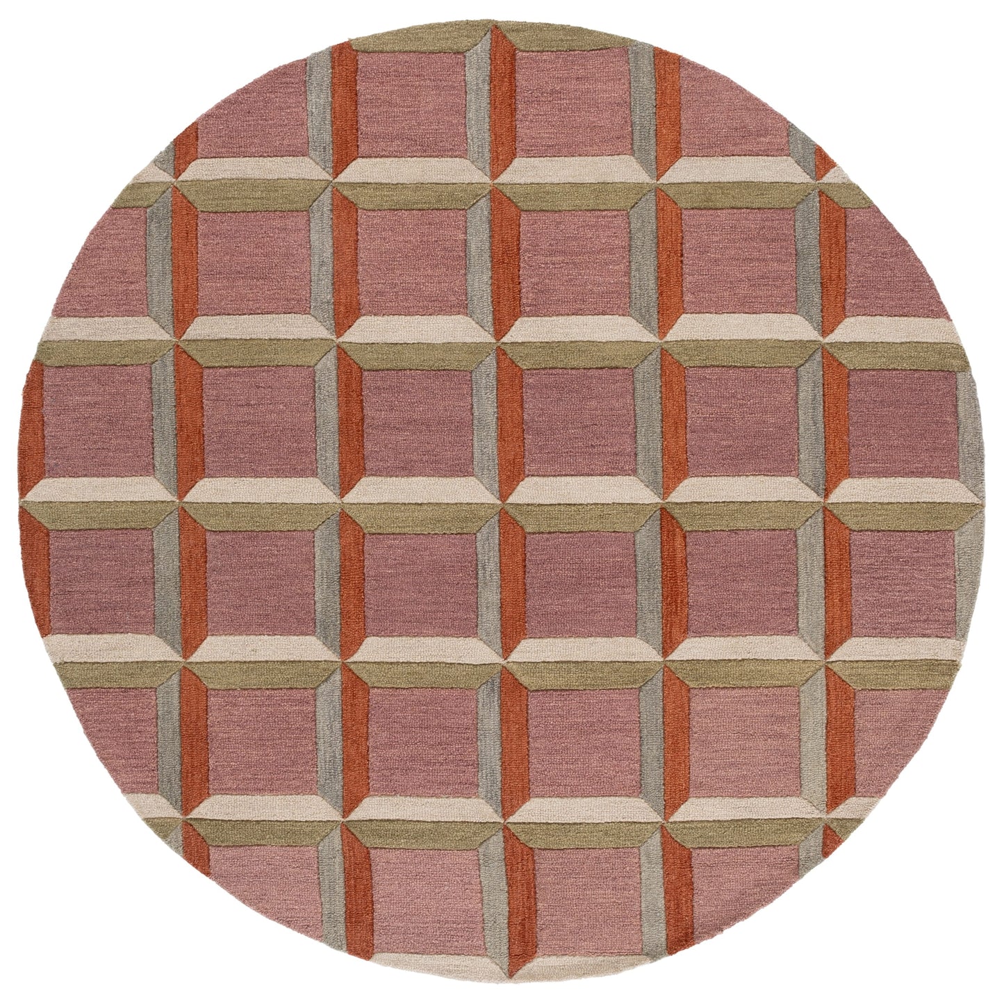 Tapis en laine SAFAVIEH fait main, style Hikariko, style moderne du milieu du siècle