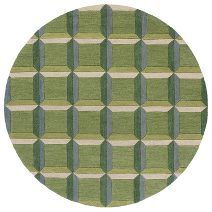 Tapis en laine SAFAVIEH fait main, style Hikariko, style moderne du milieu du siècle