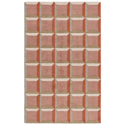 Tapis en laine SAFAVIEH fait main, style Hikariko, style moderne du milieu du siècle