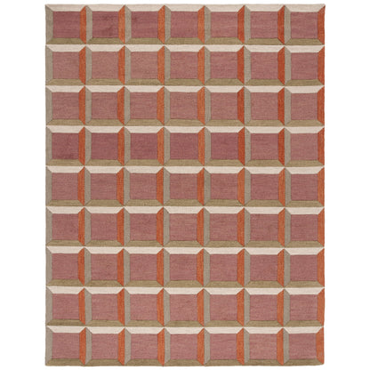 Tapis en laine SAFAVIEH fait main, style Hikariko, style moderne du milieu du siècle