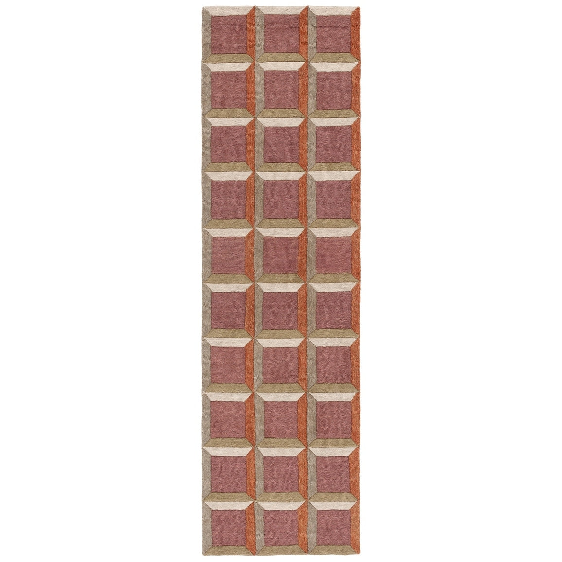 Tapis en laine SAFAVIEH fait main, style Hikariko, style moderne du milieu du siècle