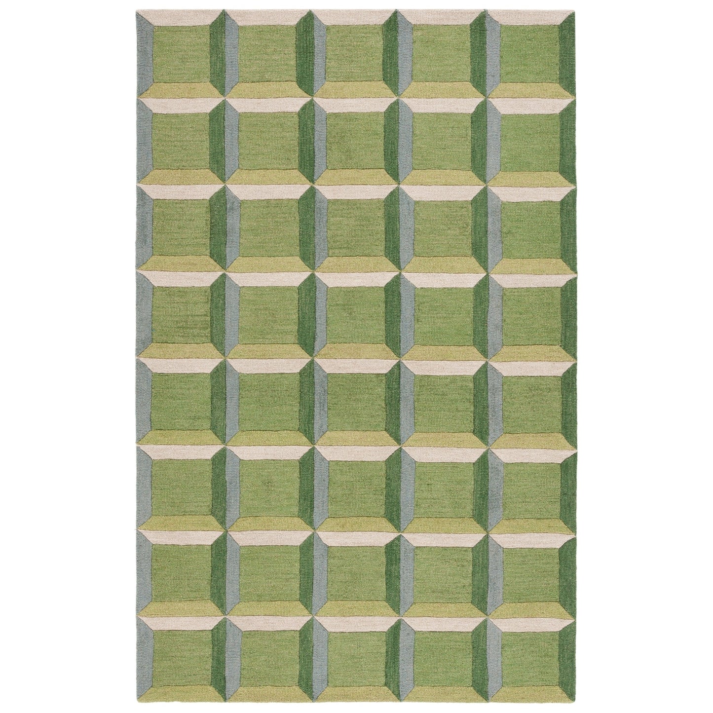Tapis en laine SAFAVIEH fait main, style Hikariko, style moderne du milieu du siècle