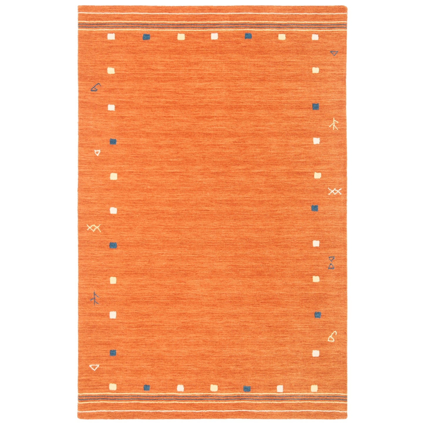 SAFAVIEH Tapis en laine à bordure Annelene Himalaya fait à la main