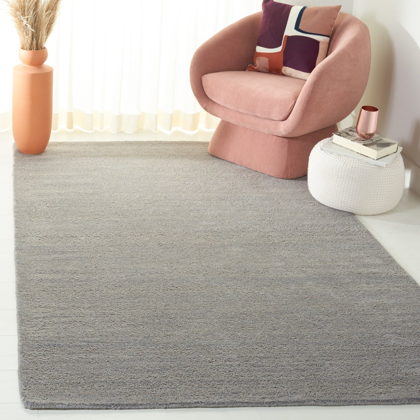 Tapis moderne en laine à carreaux tissés à la main SAFAVIEH Himalaya