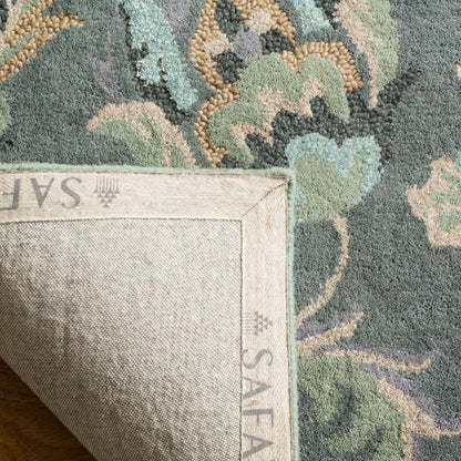 Tapis en laine à motif floral champêtre SAFAVIEH fait main, style jardin aase