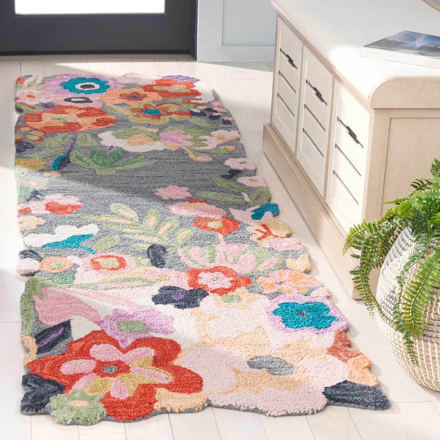 Tapis en laine SAFAVIEH fait main Jardin Malfrid Country