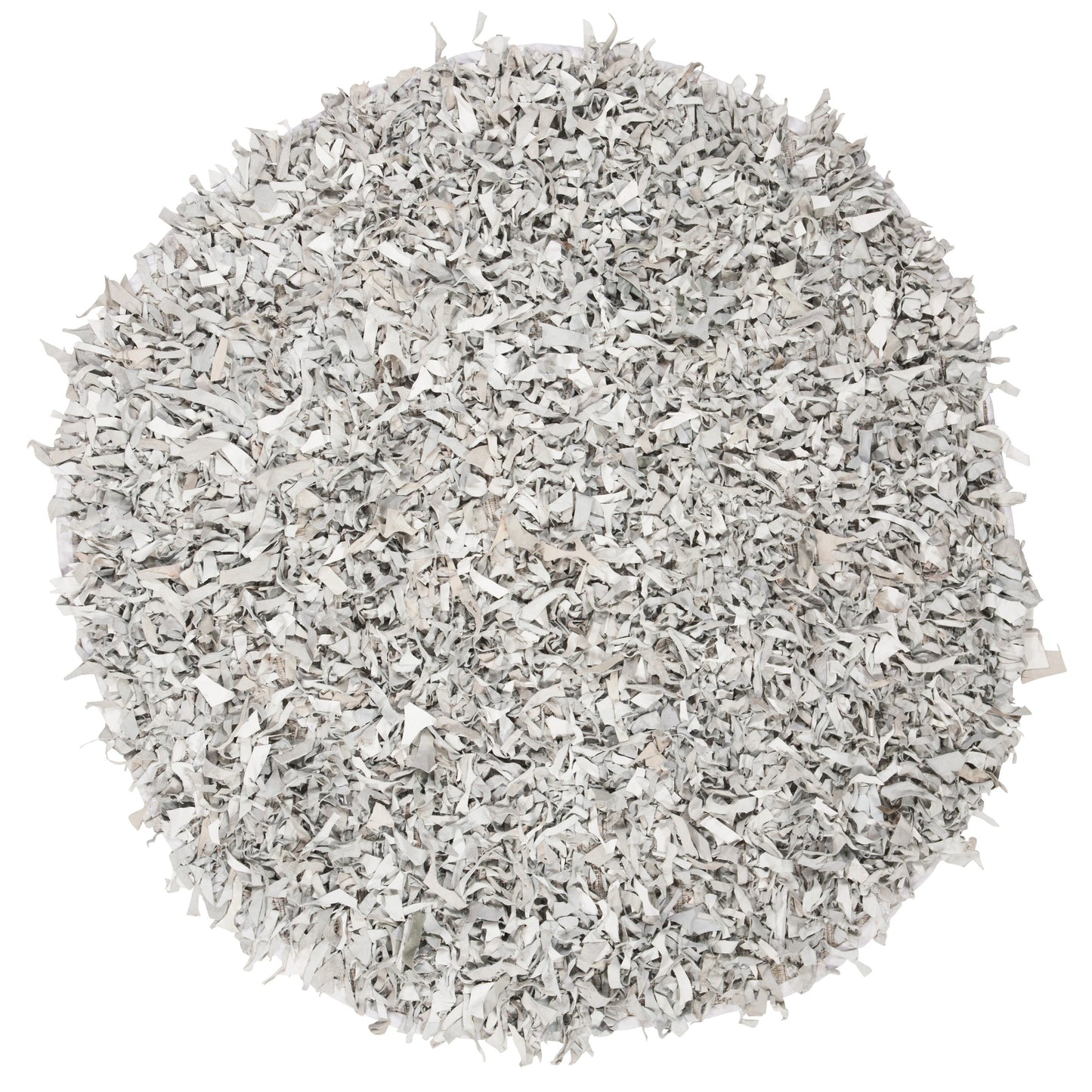 SAFAVIEH Tapis en cuir moderne à poils longs Blayne fait à la main