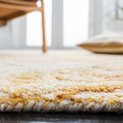 SAFAVIEH Tapis en laine à médaillon moderne Carlijn fait à la main