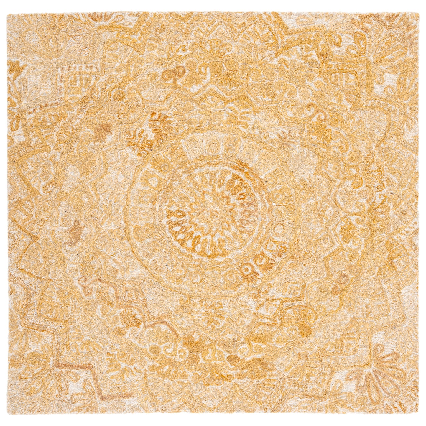 SAFAVIEH Tapis en laine à médaillon moderne Carlijn fait à la main