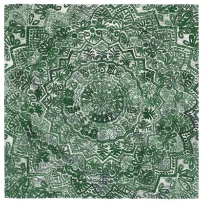 SAFAVIEH Tapis en laine à médaillon moderne Carlijn fait à la main