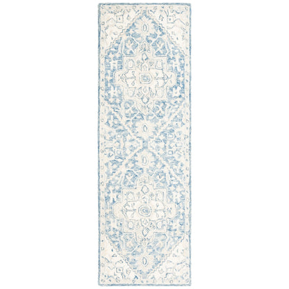 Tapis en laine SAFAVIEH à micro-boucles, motif médaillon Gulseven, fait main