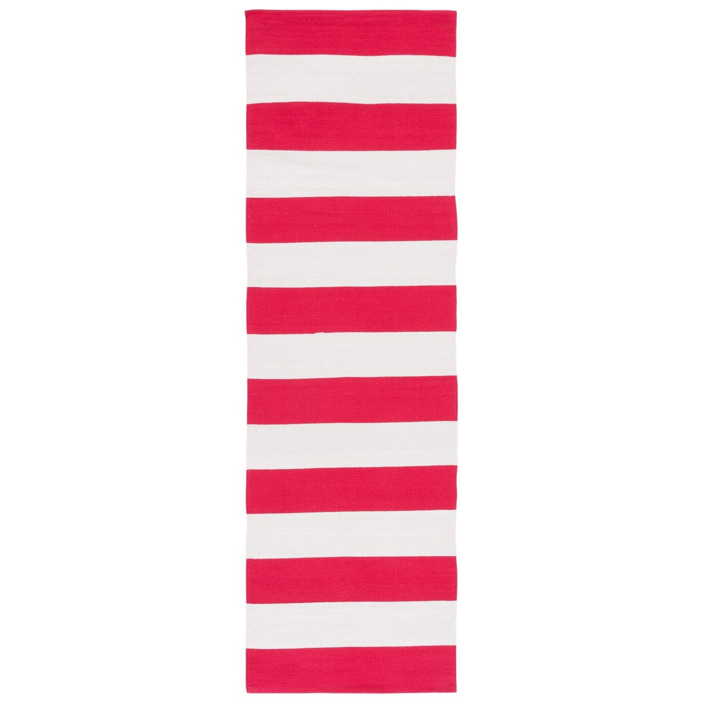 Tapis SAFAVIEH Montauk à rayures Geltrude en coton tissé plat fait main
