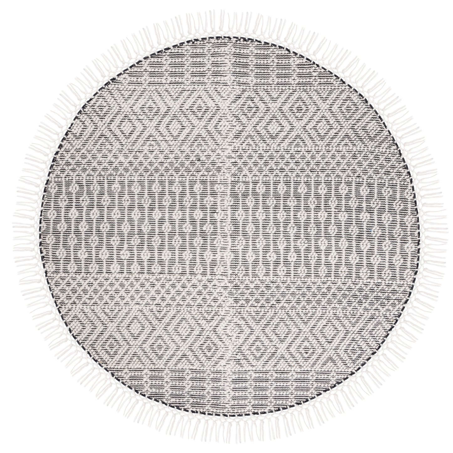 Tapis à franges en laine Natura Estel fait main SAFAVIEH